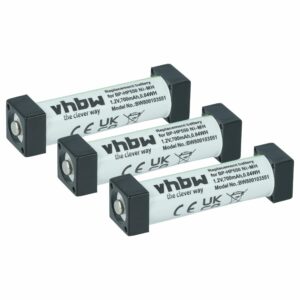 3x Baterias vhbw para auscultadores sem fios Sony BP-HP550, 700 mAh 1.2 V NiMH