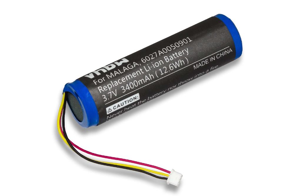 Bateria vhbw de 3400 mAh para GPS TomTom Rider e Urban Rider, 3,7 V
