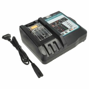 Carregador vhbw compatível com baterias Makita DC18RC, DC18SD, 14.4V / 18V
