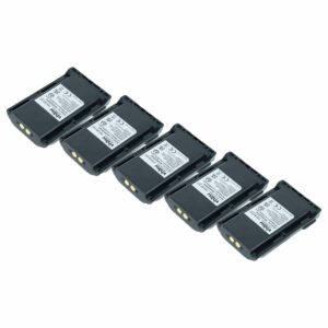 Pack de 5 baterias vhbw de 940 mAh para rádios Icom IC-F14, IC-F15, IC-F16, IC-F24 e outros modelos
