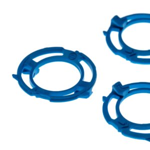 3x Suporte de Cabeça de Corte vhbw para Philips S5000 / S5013 / S5050 - Azul