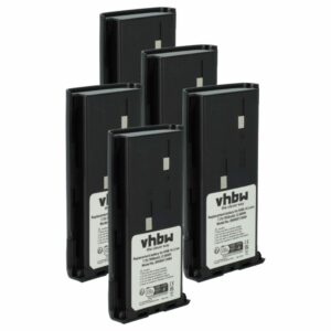 Conjunto de 5 Baterias vhbw para Rádio Bidatong BD-15-L - 1800 mAh 7.4 V Li-Ion