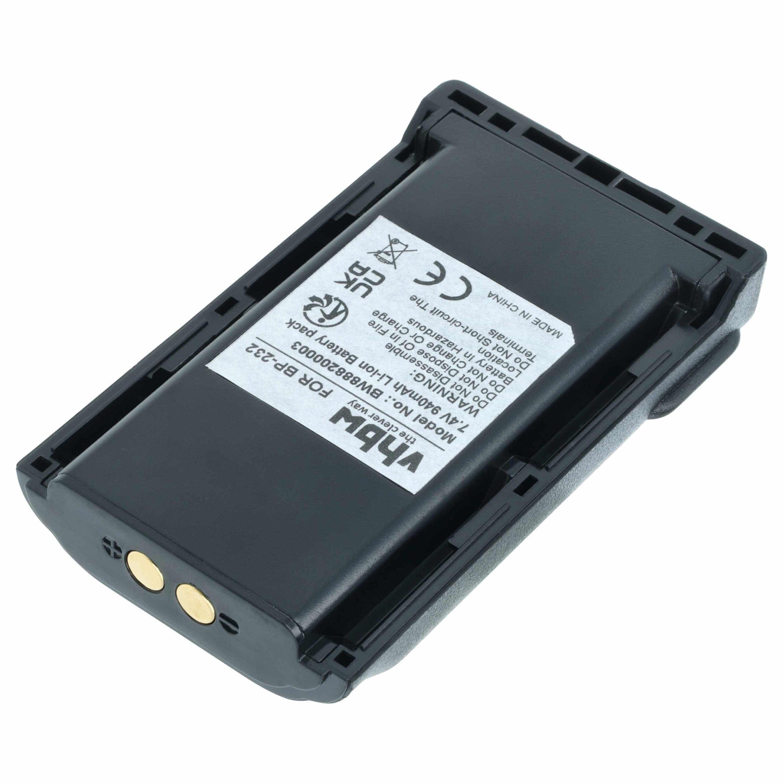 Bateria vhbw para rádios Icom IC-F14, IC-F15, IC-F16 e outros modelos — 940 mAh, 7.4 V, Li-Ion