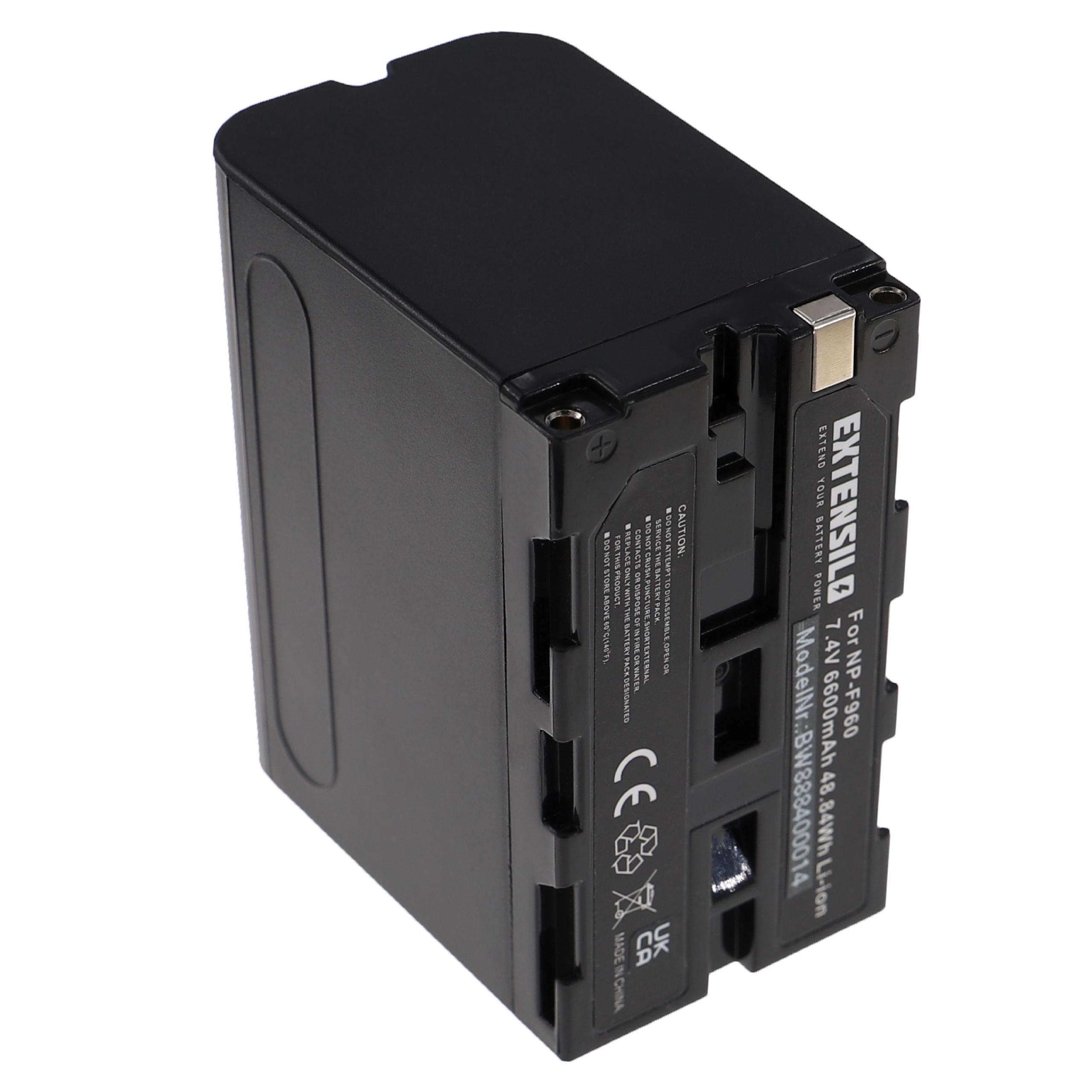 3x Baterias EXTENSILO para Sony NP-F550, NP-F570, NP-730 - 6600mAh, 7.4V - Image 4