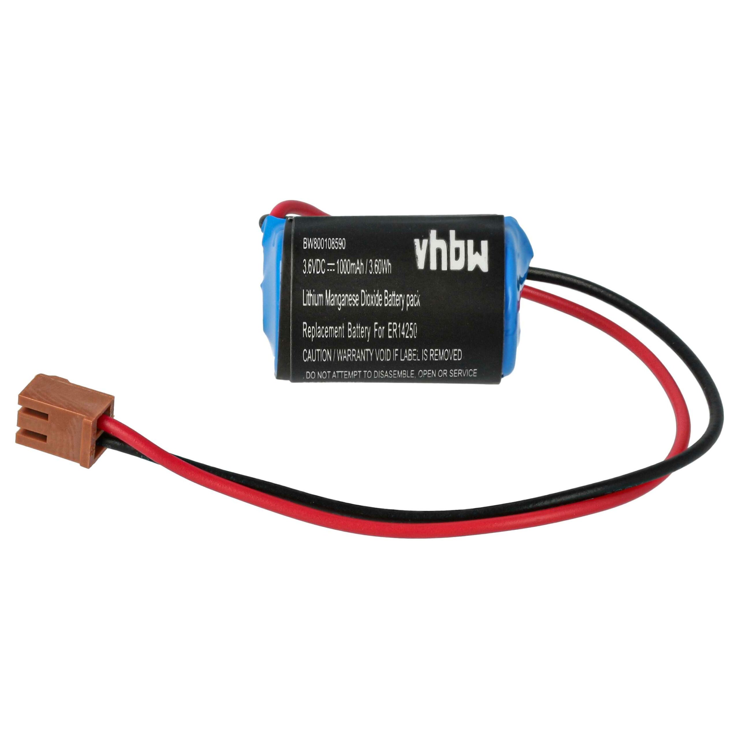 Bateria vhbw para Controlador CNC Omron CPM2A-BAT01 - 1000 mAh 3.6 V Li-Ion (2 unidades) - Image 3