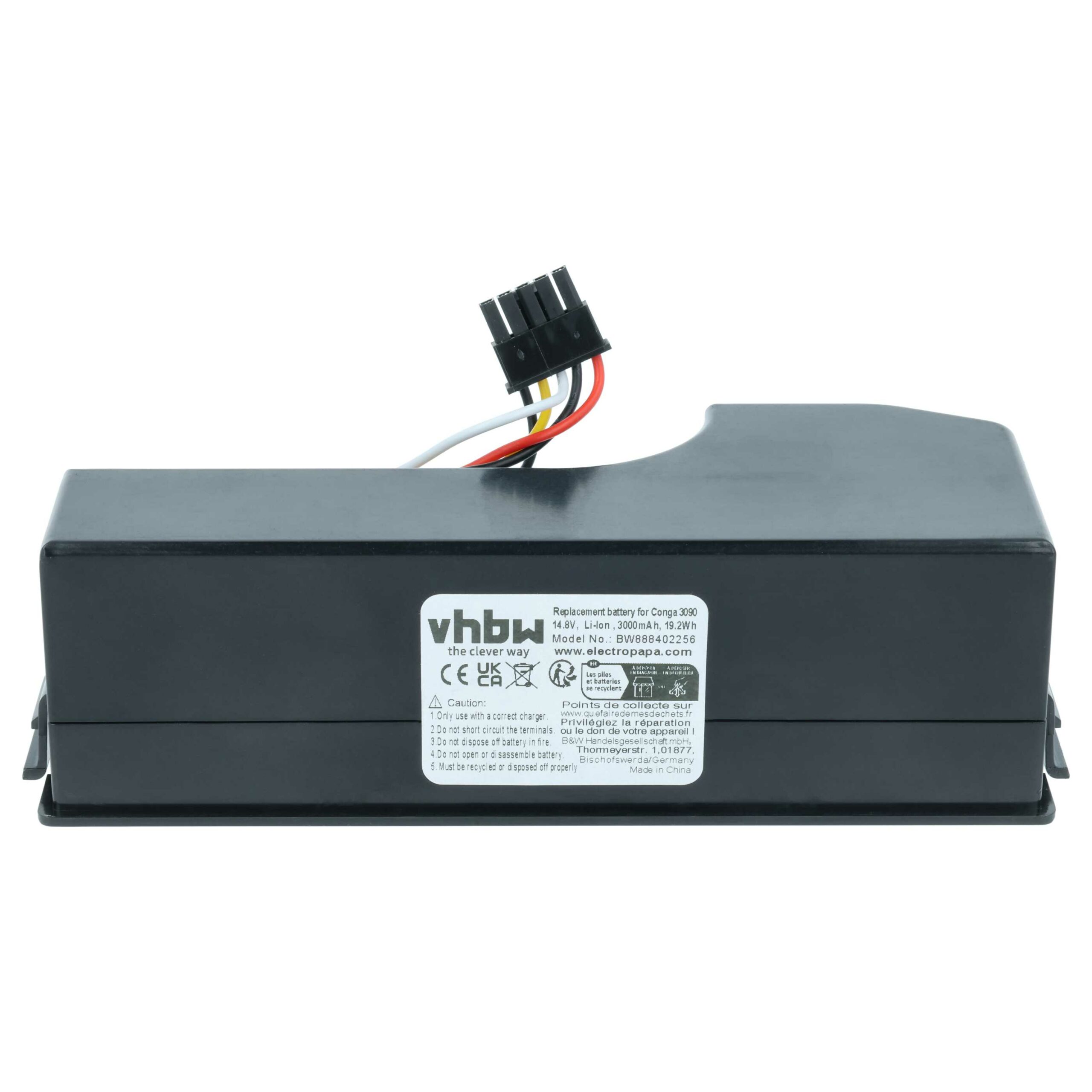 Bateria vhbw para Cecotec Conga 1690 Pro, 3090, 3091, 3092 3000mAh, 14.8V - Image 3