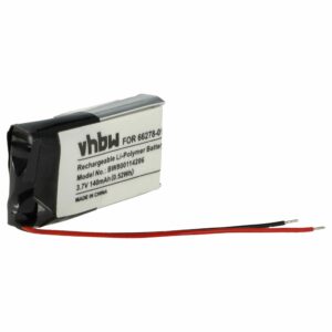 Bateria vhbw para auscultadores sem fios Plantronics CS70, Voyager Pro (140 mAh, 3.7 V, Li-polymer)