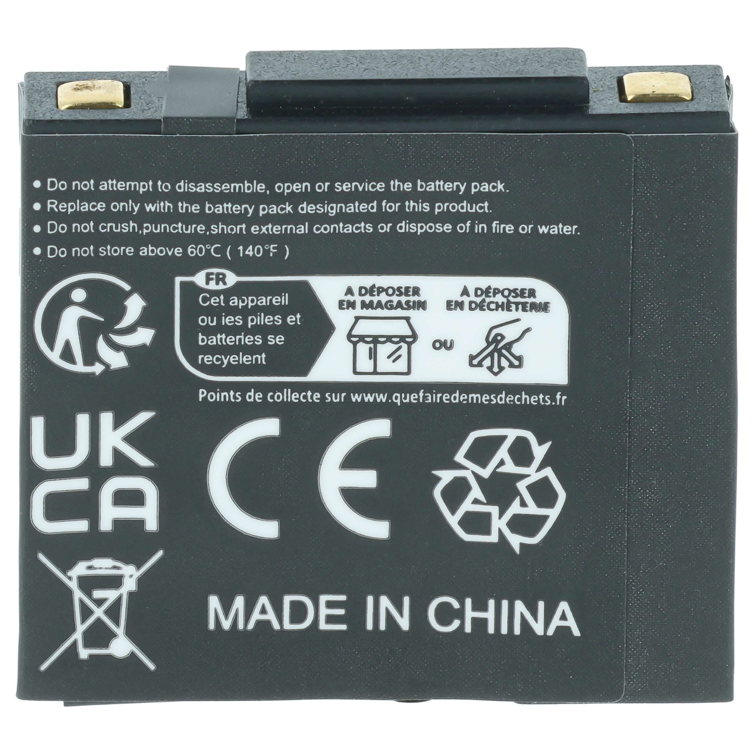 Bateria vhbw para Headset Sem Fios GN Netcom 340 mAh 3.7 V (3 unidades) - Image 4