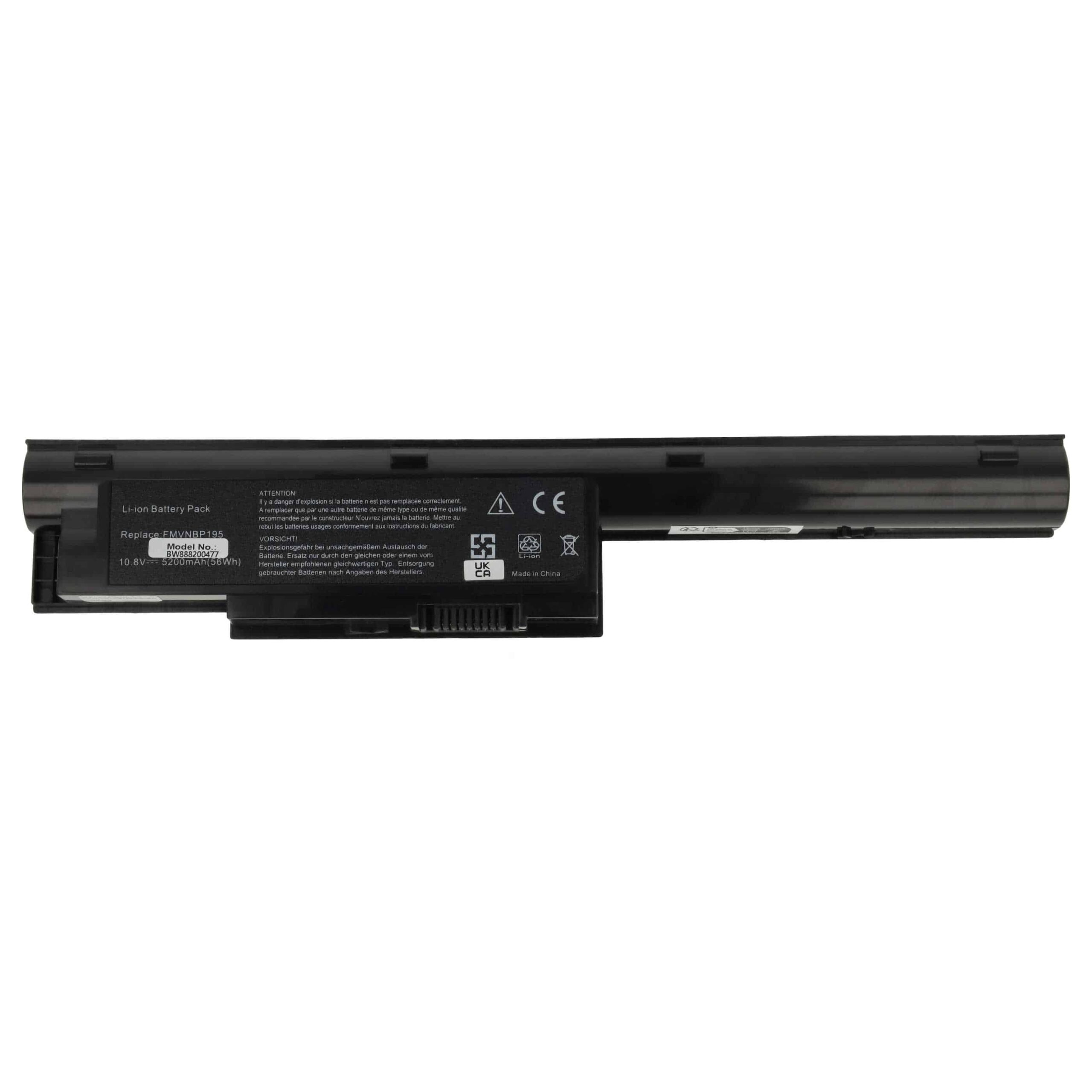 Bateria vhbw para Portátil Fujitsu FPCBP323AP, FMVNBP195, FPCBP274 - 5200 mAh 10.8 V - Image 3
