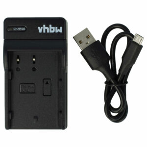 Carregador de Bateria USB-C vhbw + Cabo para Panasonic, Sigma DC-GH5 - 0.5A
