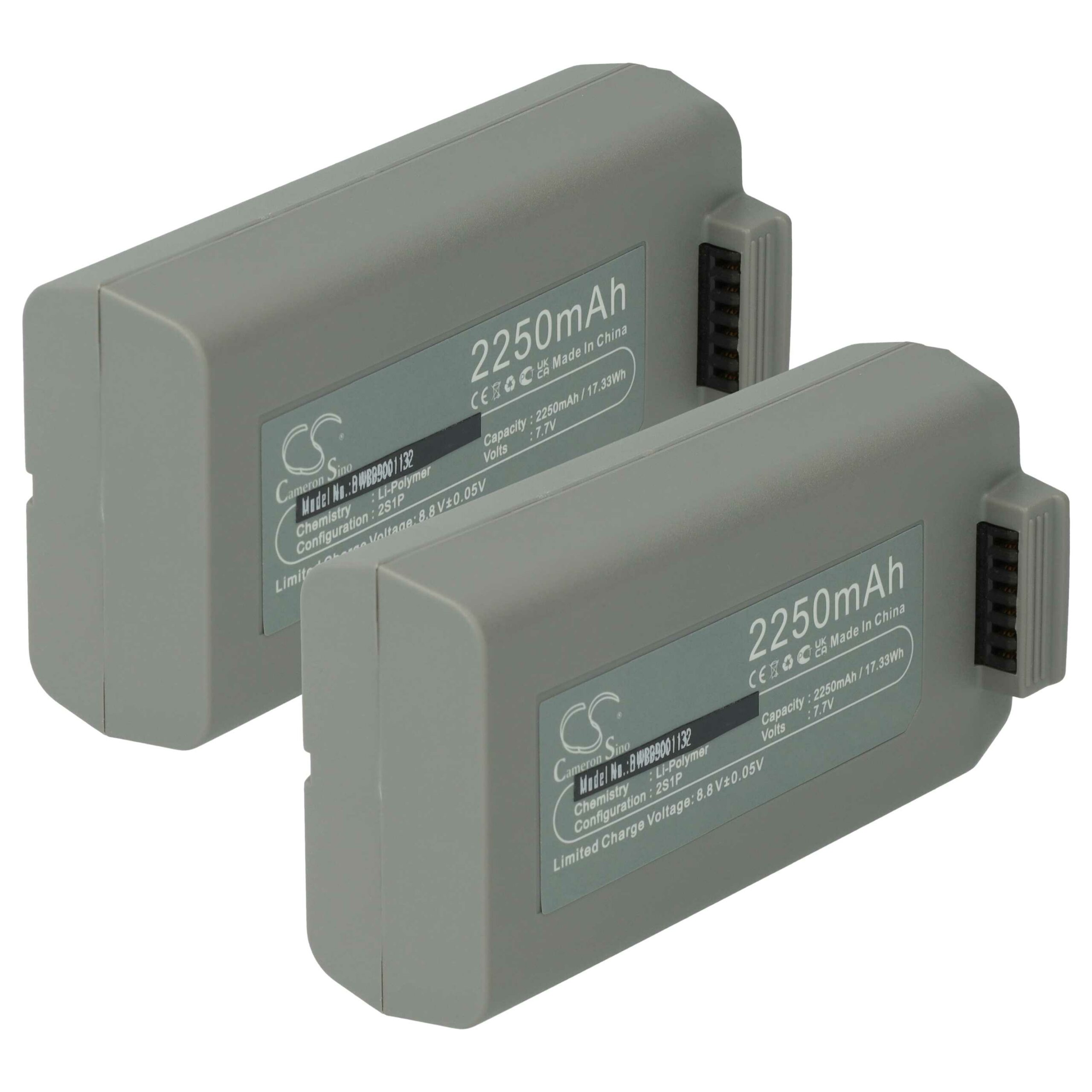 Bateria vhbw para Drone DJI Mavic Mini 2 / Mini SE - 2250 mAh 7.7 V (2 Unidades)