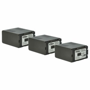 3x Bateria vhbw para Câmara Hitachi DZ-BP28, DZ-BP16 - 5400mAh, 7.4V