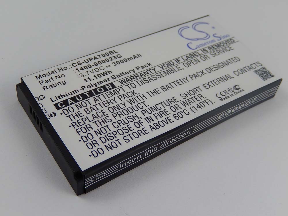 Bateria vhbw para Unitech Barcode Scanner POS 3000 mAh 3.7 V