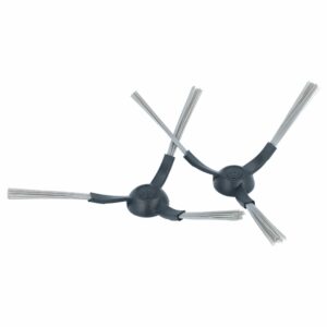 2x Escovas Laterais vhbw para Aspirador Robô Kärcher RCV3 - 3 braços, preto e cinzento