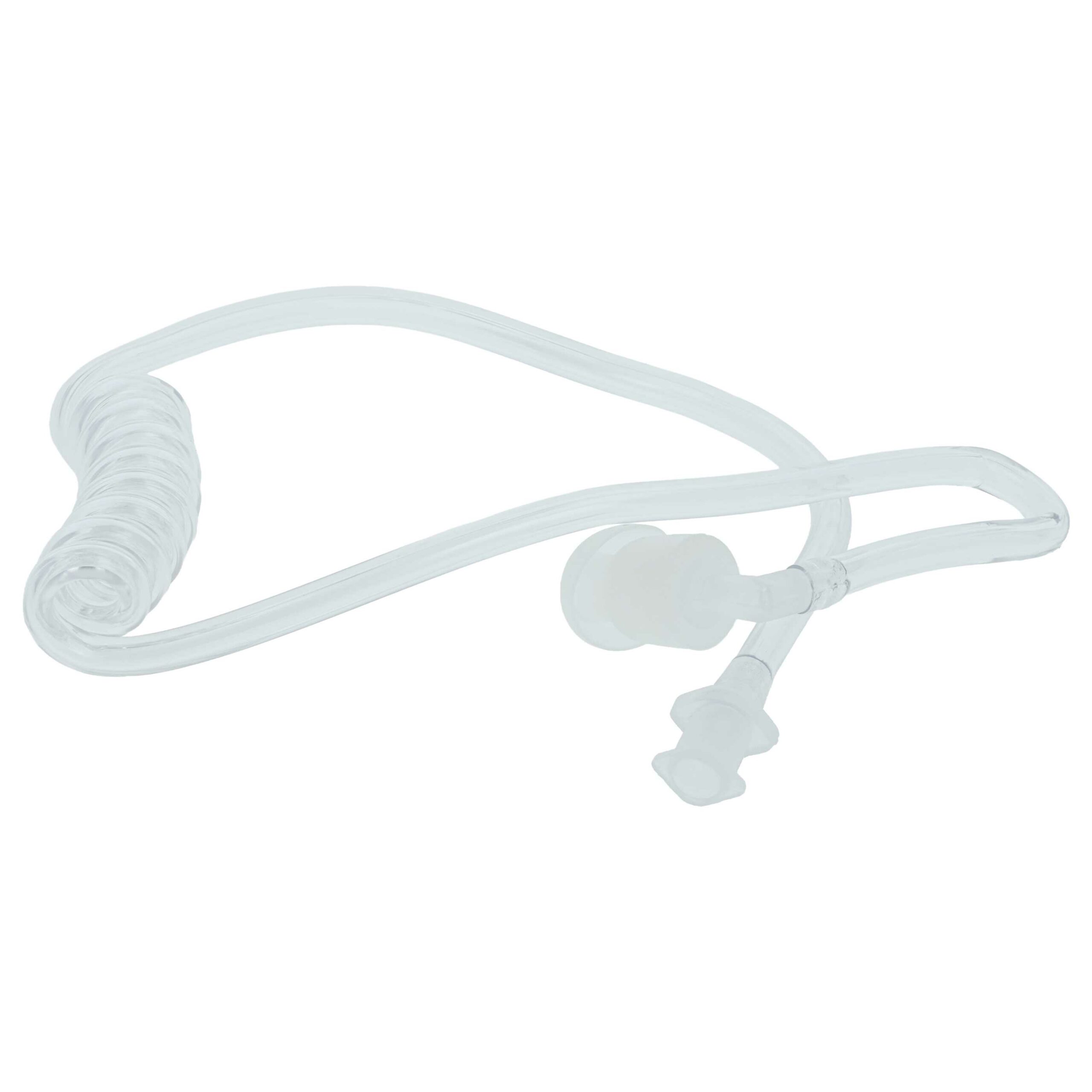 10x Tubo Acústico Espiral para Headset vhbw com 20x Tampões e 10x Almofadas M - Transparente - Image 2