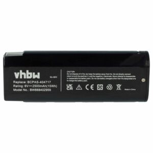 Bateria vhbw para ferramenta elétrica Paslode 900421 900400 - 2500 mAh, 6 V, NiMH