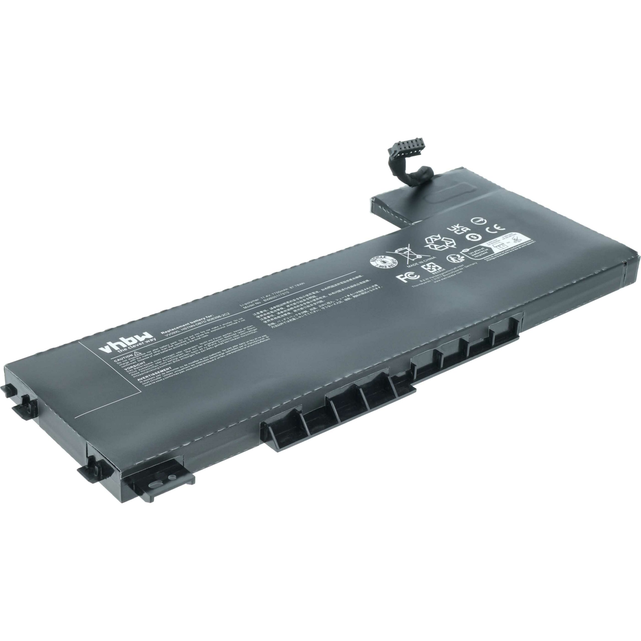 Bateria vhbw para portátil HP ZBook 15 G3, G4 / 17 G3 - 7700 mAh, 11.4 V - Image 4