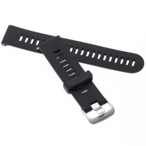 Pulseira em Silicone para Garmin Forerunner Smartwatch - 20 mm, Preto