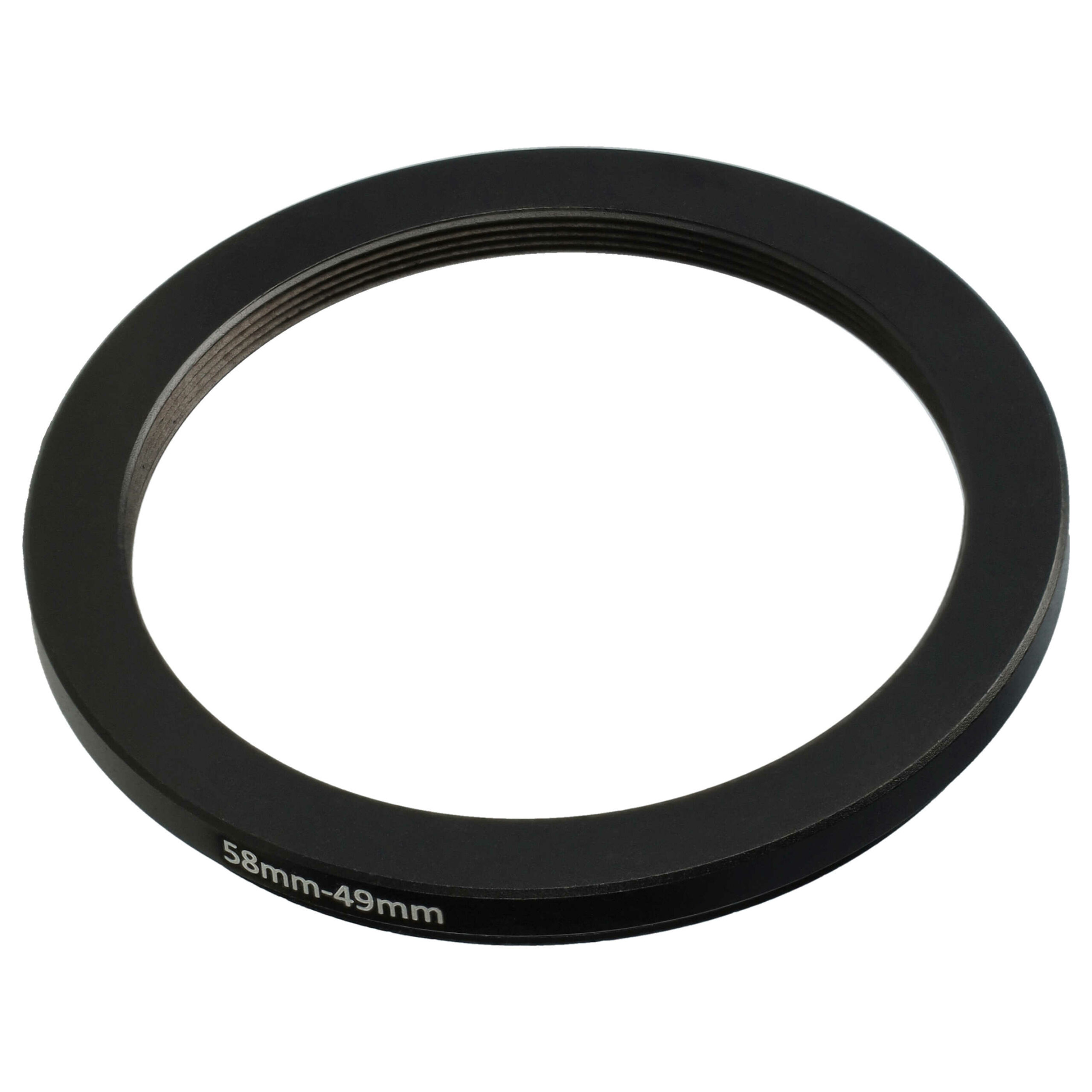 Adaptador de Anel Step-Down vhbw de 58 mm para 49 mm para Objetivas de Câmara