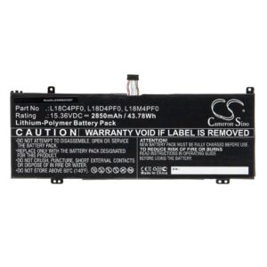 Bateria vhbw para Lenovo ThinkBook 13s, 14s, Plus - 2850 mAh, 15.36 V