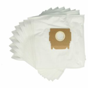 10x Sacos para Aspirador vhbw microfleece para Moulinex AAP 8.03, ACL 25 A, ACQ 2.01
