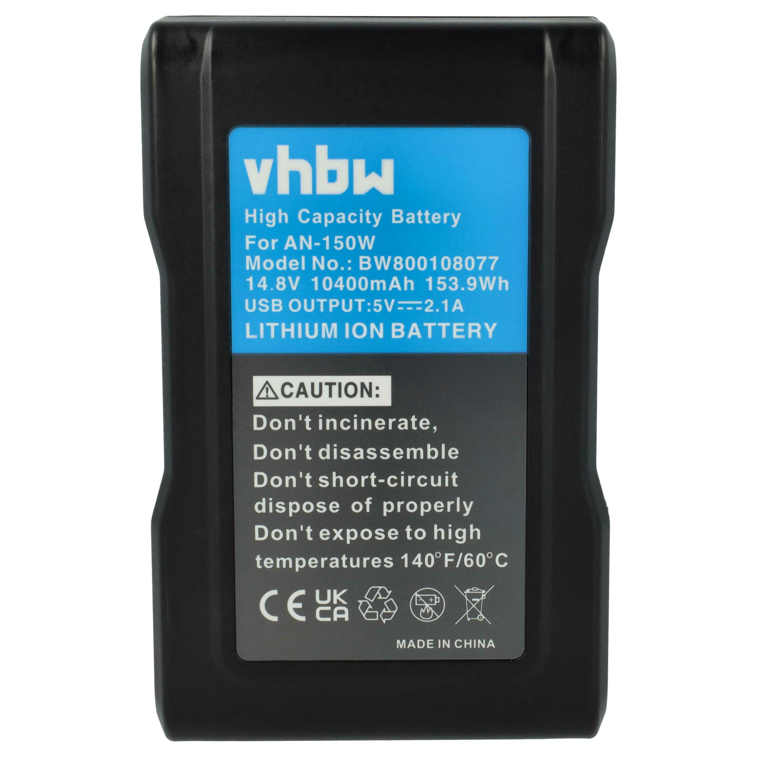 Bateria vhbw para Anton Bauer Dionic 160, Dionic 90 - 10400 mAh 14.8 V Li-Ion - Image 3