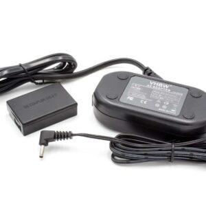 Carregador de Corrente vhbw ACK-E17 com Acoplador DC para Câmaras Canon - 2 m, 7.4V