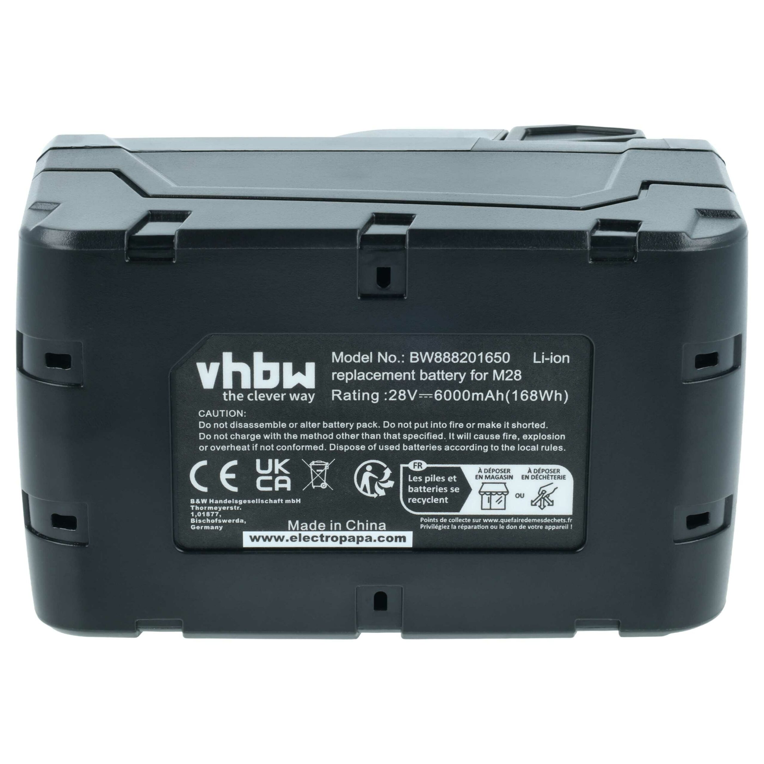 Bateria vhbw para AEG Milwaukee / Würth (6000 mAh, 28 V, Li-Ion) - Image 3