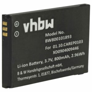 Bateria para Telemóvel vhbw substitui Doro XD0904009446 800 mAh 3.7 V Li-Ion