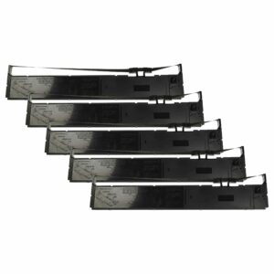 5x Fita de Tinta vhbw para Epson DFX 9000, DFX 9000 N - Preto