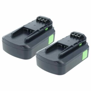 2x Bateria vhbw para Festool BPC 18 Li, 499849, 498343 Ferramentas Elétricas - 2000 mAh, 18 V, Li-Ion