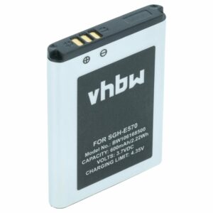 Bateria vhbw para telemóvel Samsung SGH-B110, SGH-E390, SGH-J700 - 600 mAh 3.7 V