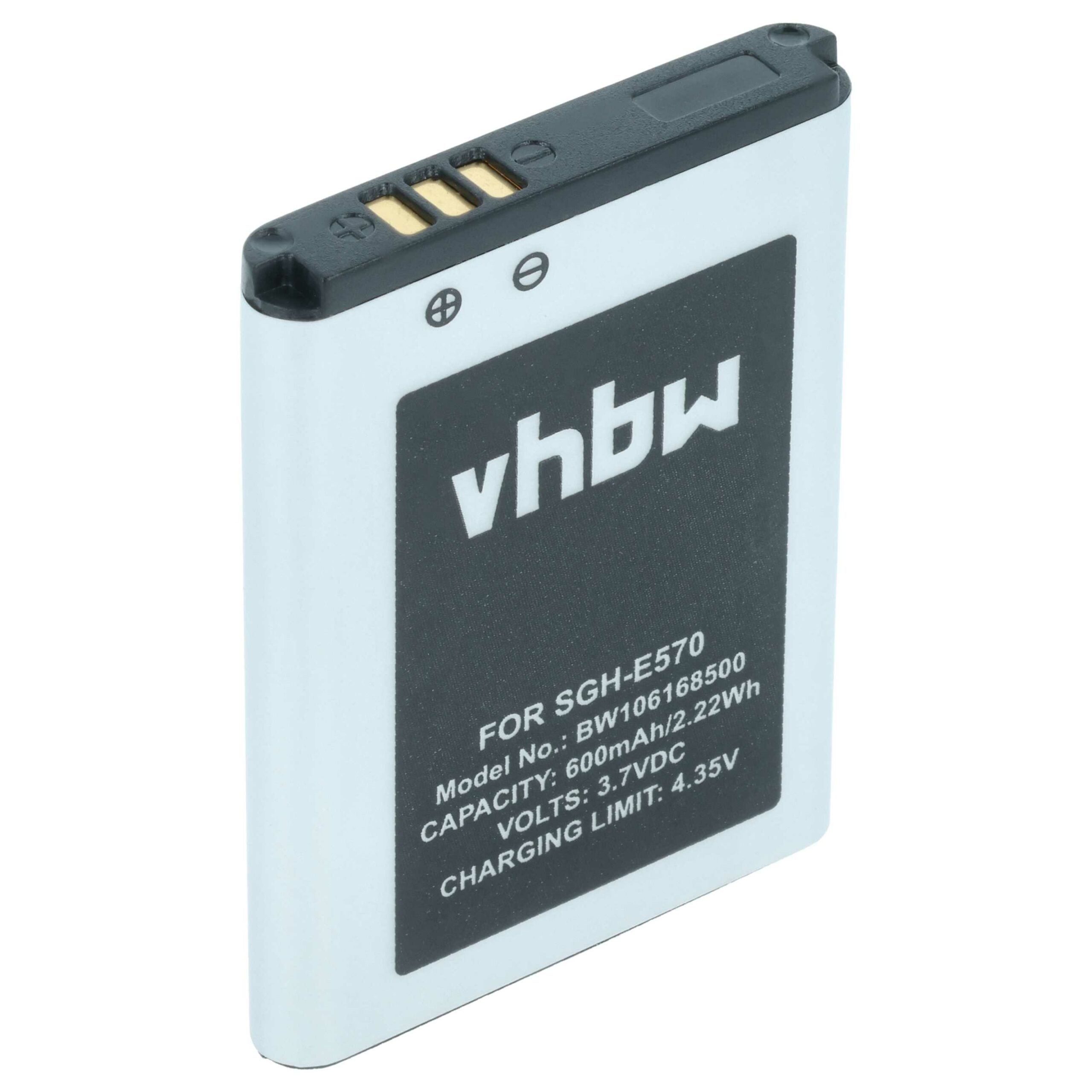 Bateria vhbw para telemóvel Samsung SGH-B110, SGH-E390, SGH-J700 - 600 mAh 3.7 V