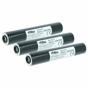Bateria vhbw para lanterna Pelican Streamlight 75175, 75375 1800 mAh 3.6 V NiMH (3 unidades)