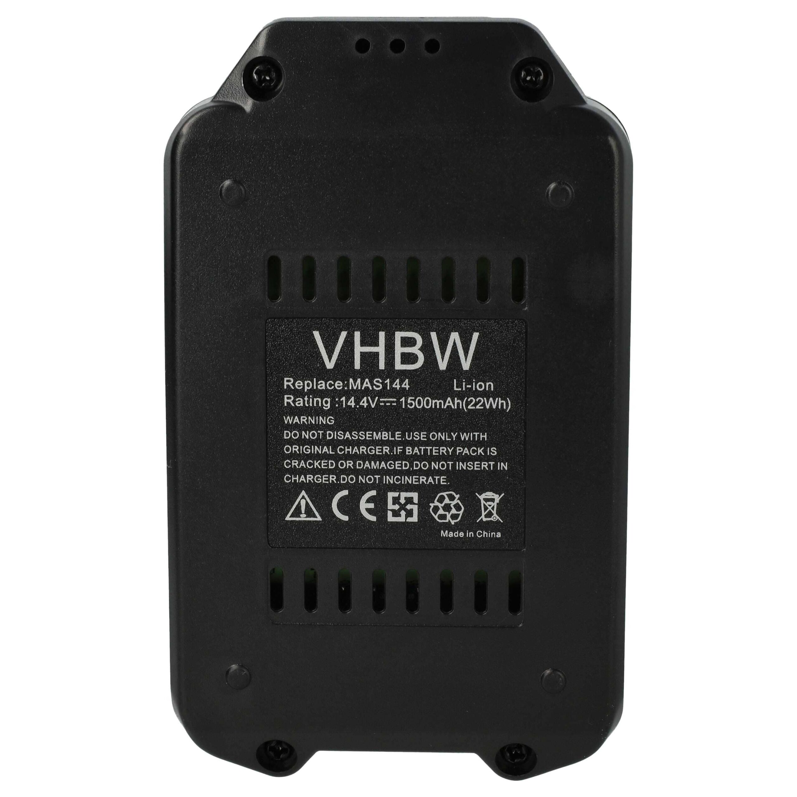 Bateria vhbw para Meister Craft 5451170 Ferramenta Elétrica - 1500 mAh, 14.4 V - Image 3