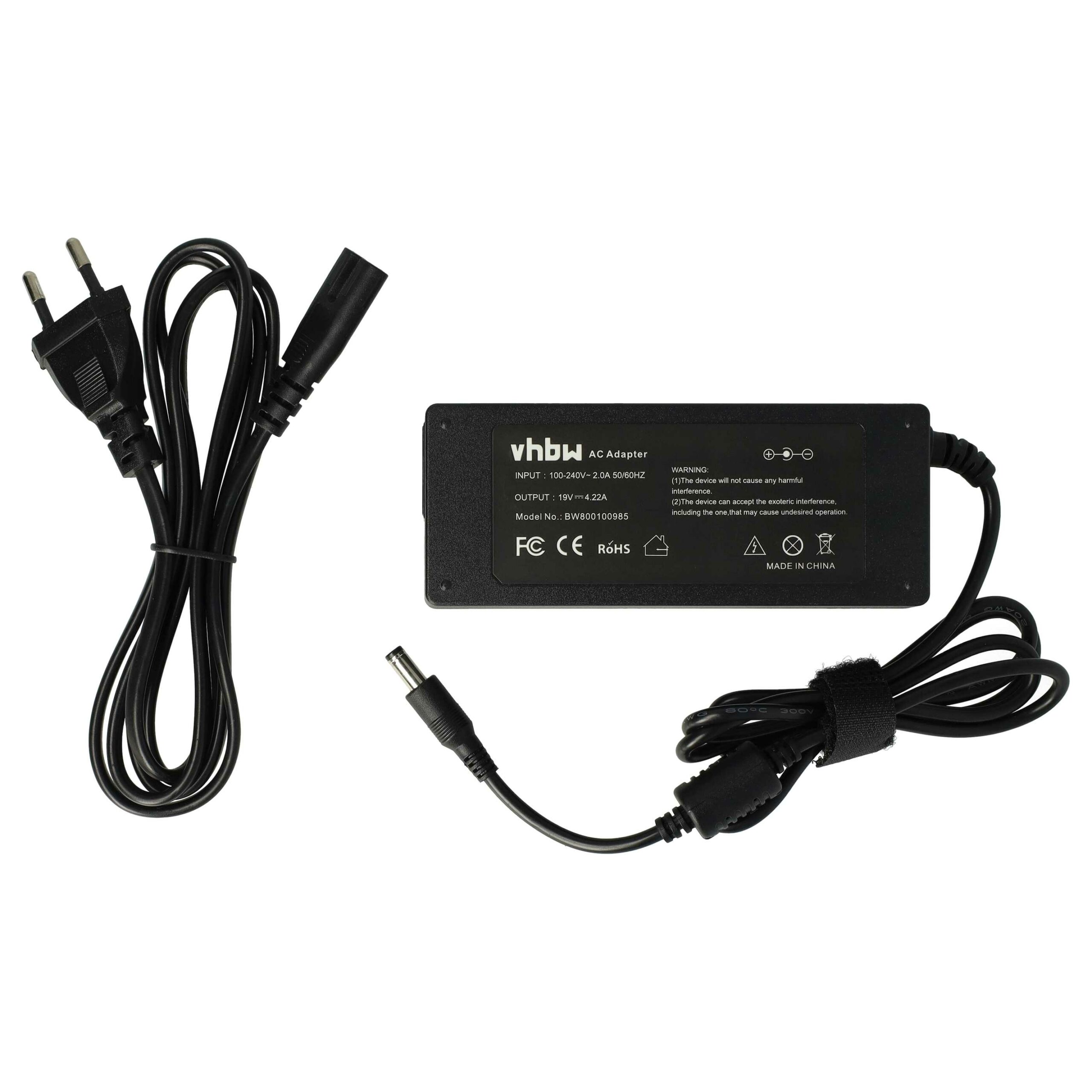 Carregador de Corrente vhbw para Portátil Fujitsu-Siemens CA01007-0920 - 80 W, 200 cm