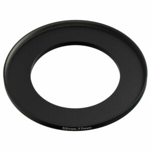 Anel Adaptador Step-Up vhbw de 52 mm para 77 mm para Objetivas de Câmara