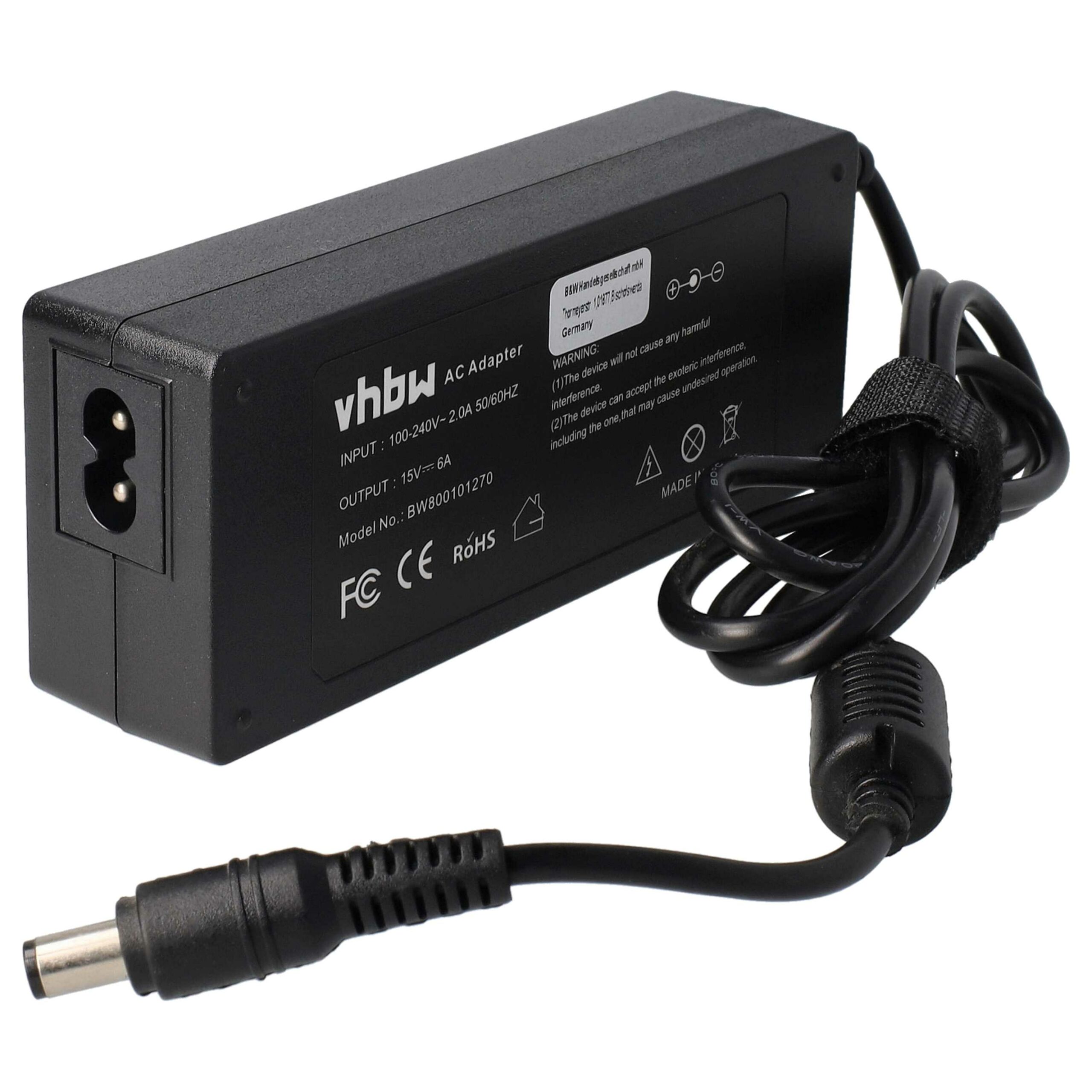 Carregador / Transformador vhbw para Portátil Toshiba - 90 W, 200 cm - Image 3