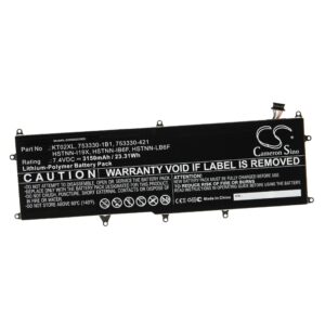 Bateria para Teclado Sem Fios vhbw 3150 mAh 7.4 V Li-polymer (substitui HP 753330-1B1)