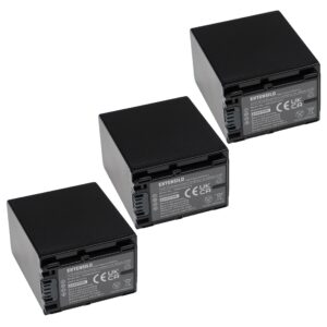 3x Bateria Extensilo para câmara Sony NP-FV100A, NP-FV100, NP-FV90 3090mAh 7.4V