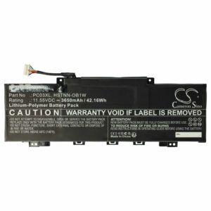 Bateria para Portátil vhbw para HP Pavilion Aero 13, X360 - 3650 mAh, 11.55 V
