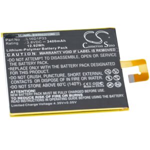 Bateria de Tablet vhbw para Lenovo L16D1P33 (3400 mAh, 3.8 V)