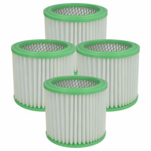 4x Filtro de Cartucho vhbw F7 para Aspirador de Cinzas Einhell e Parkside
