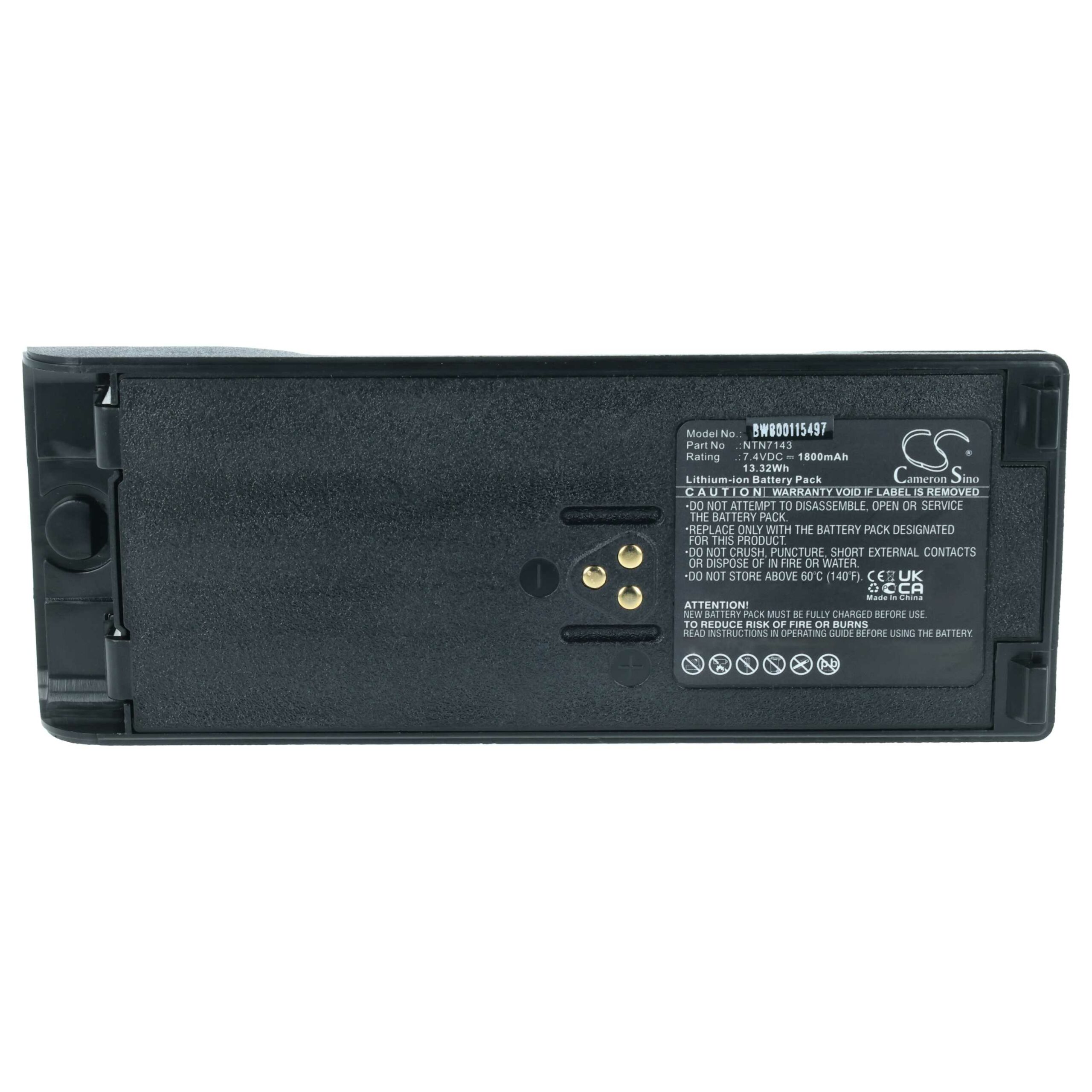 Lote de 10 Baterias vhbw para Rádio Motorola NTN7143A 1800 mAh 7.4 V Li-Ion - Image 3