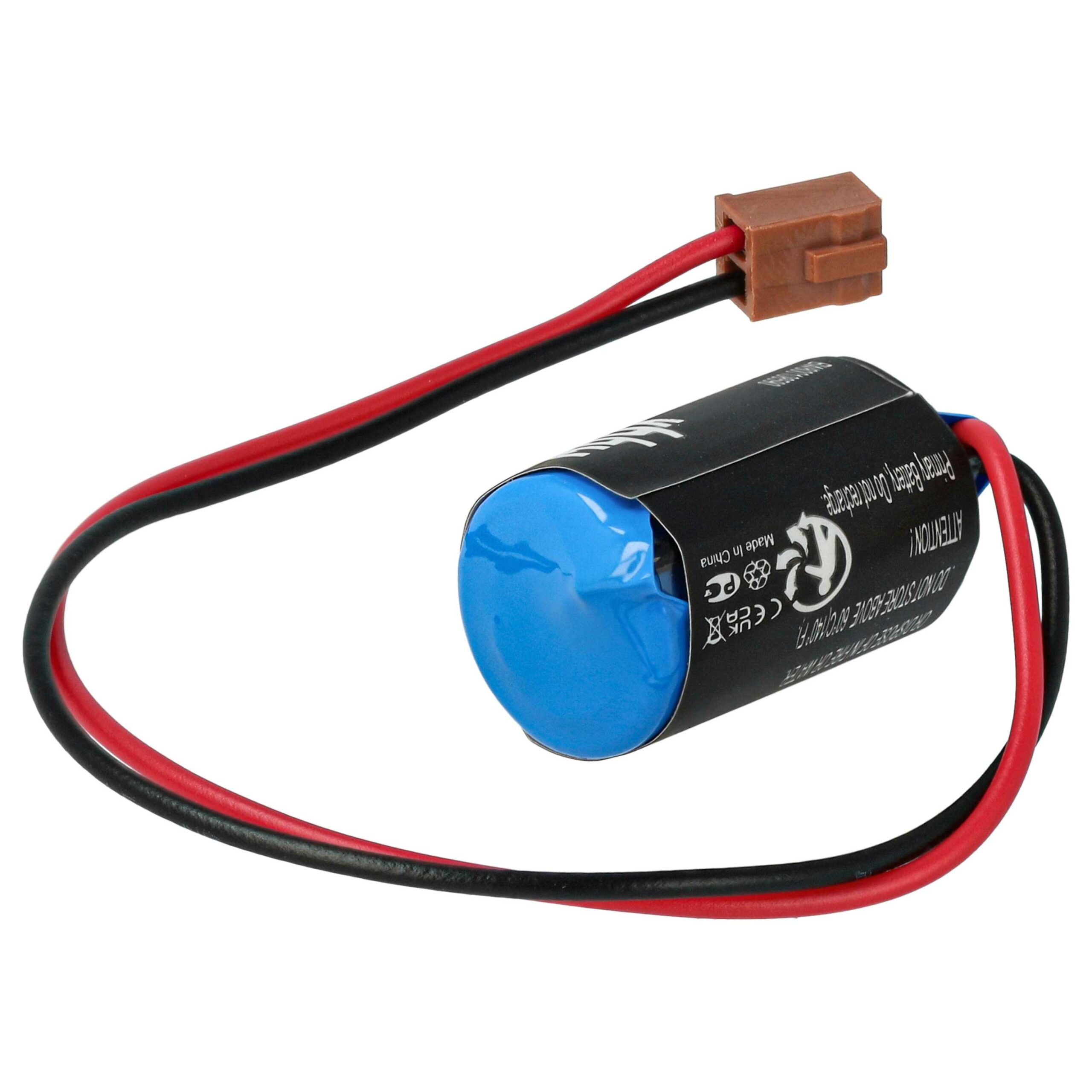 Bateria vhbw para Controlador CNC Omron CPM2A-BAT01 - 1000 mAh 3.6 V Li-Ion (2 unidades) - Image 2