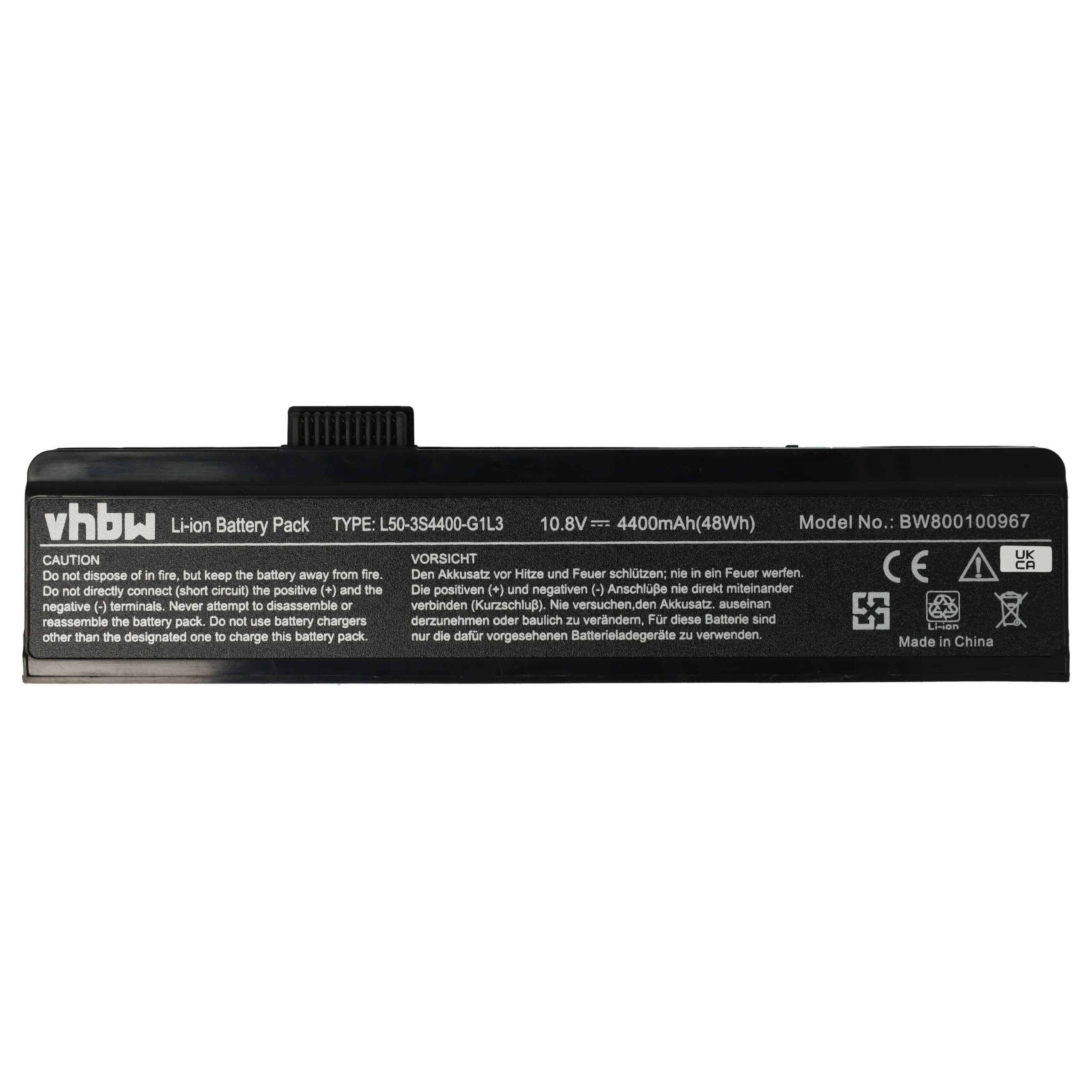 Bateria vhbw para Portátil Gericom / Uniwill / Fujitsu-Siemens 4400 mAh 11.1 V - Image 3