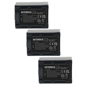 Bateria EXTENSILO 3x para Sony NP-FV50, NP-FV70, NP-FV100 1640mAh