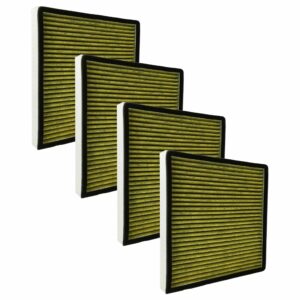 Conjunto de 4 Filtros vhbw 4-em-1 para Purificador de Ar Boneco AH300, H300, H400