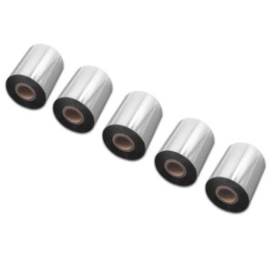 5x Fitas de Transferência Térmica vhbw cera-resina 80 mm x 300 m para Godex, Printronix, TSC