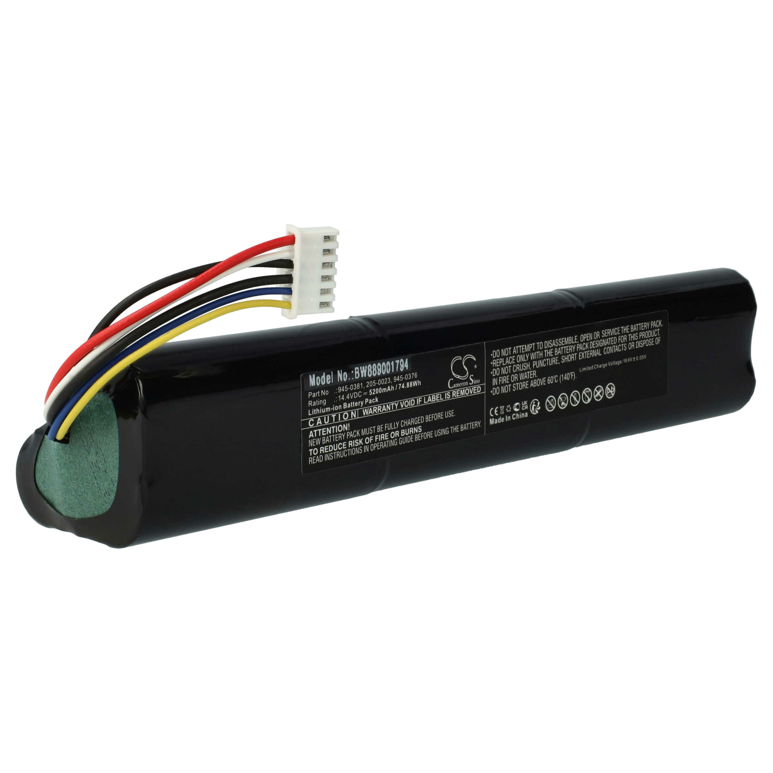 Bateria vhbw para Neato D8, D9, D10 - 5200mAh, 14.4V (Li-Ion) - Image 3